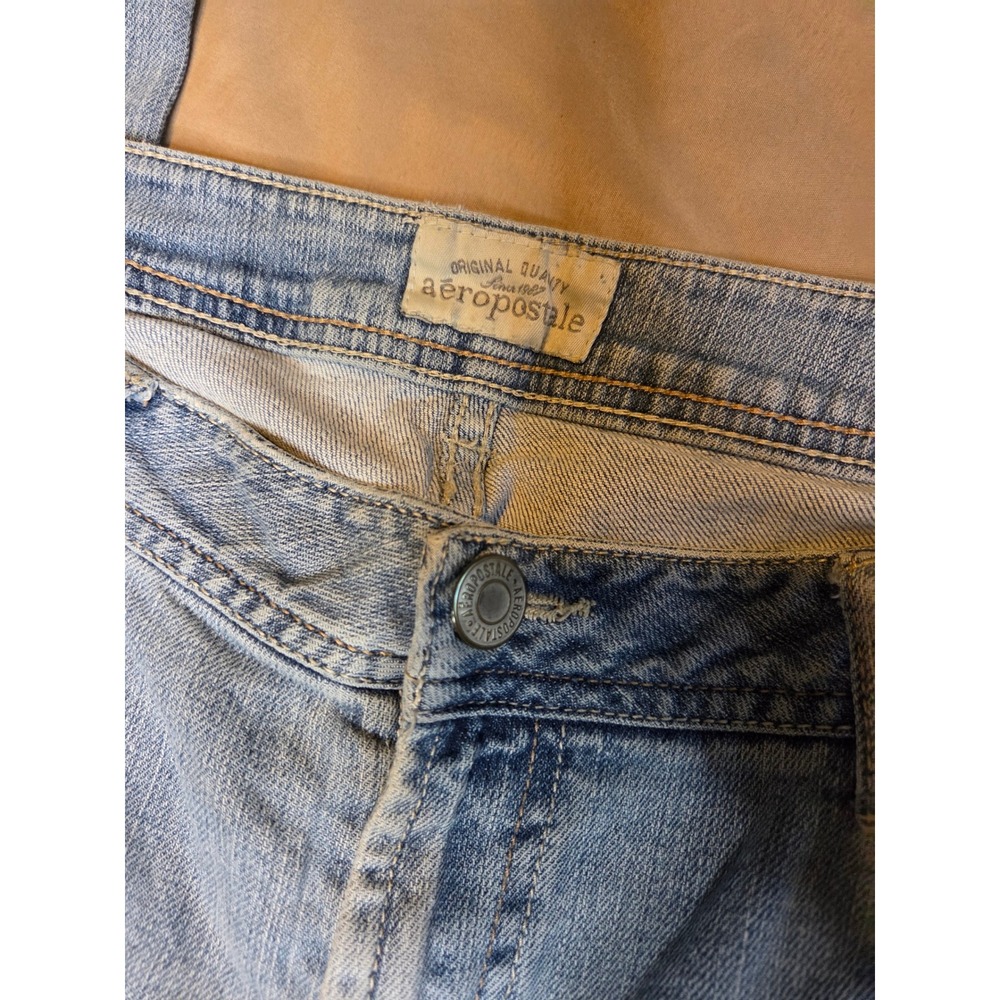 Aeropostale Chelsea Bootcut Curvy Jeans Light Wash Blue Denim 13/14 Long - Picture 5 of 9